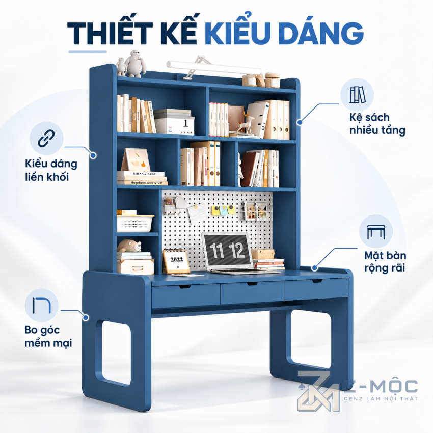 Thiết Kế Hiện Đại Với Gam Màu Xanh Navy