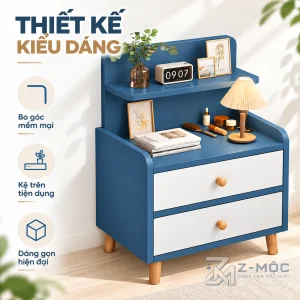Thiết Kế Hiện Đại Với Gam Màu Xanh Trắng Trẻ Trung