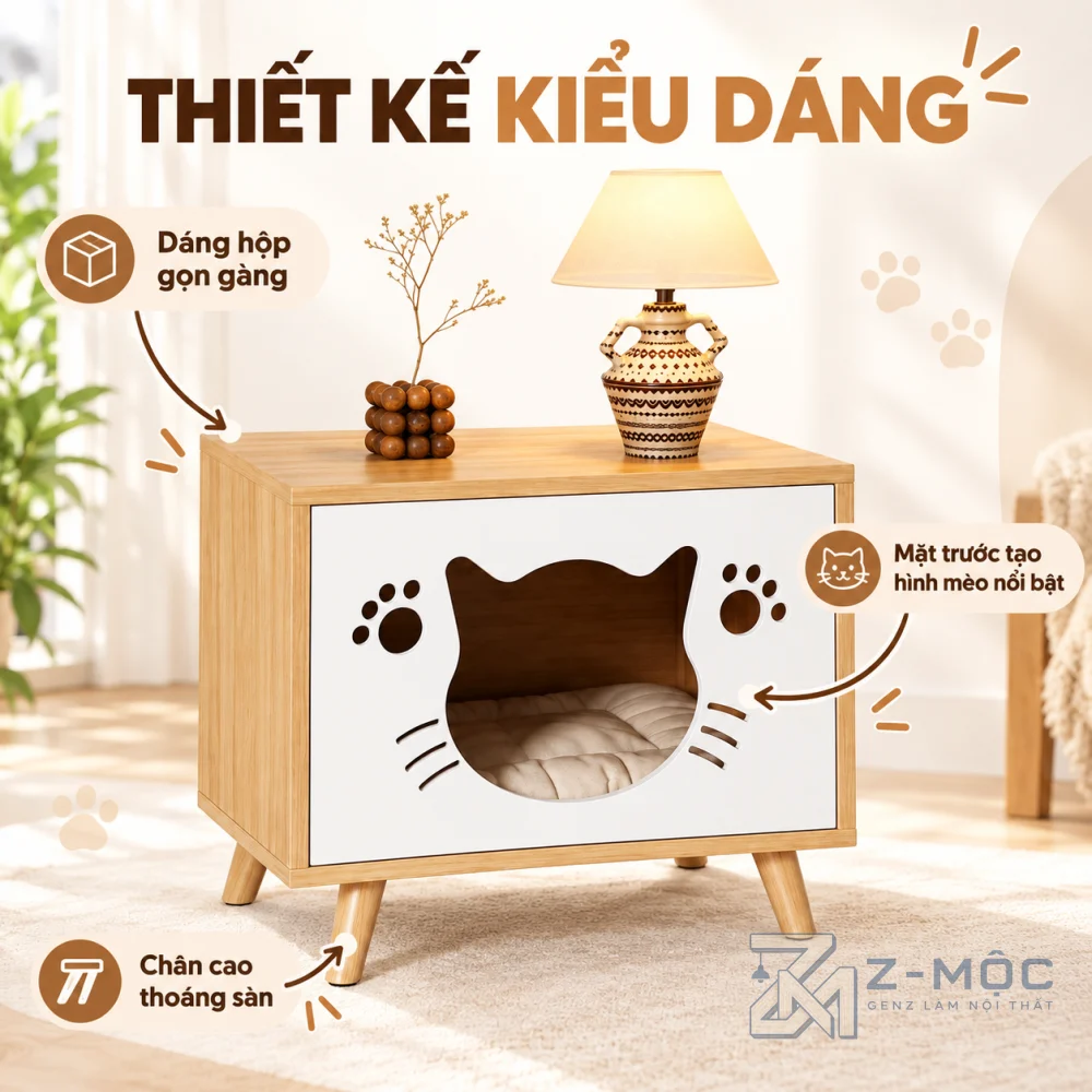 Thiết Kế Hình Mèo Đáng Yêu, Kiểu Dáng Hiện Đại