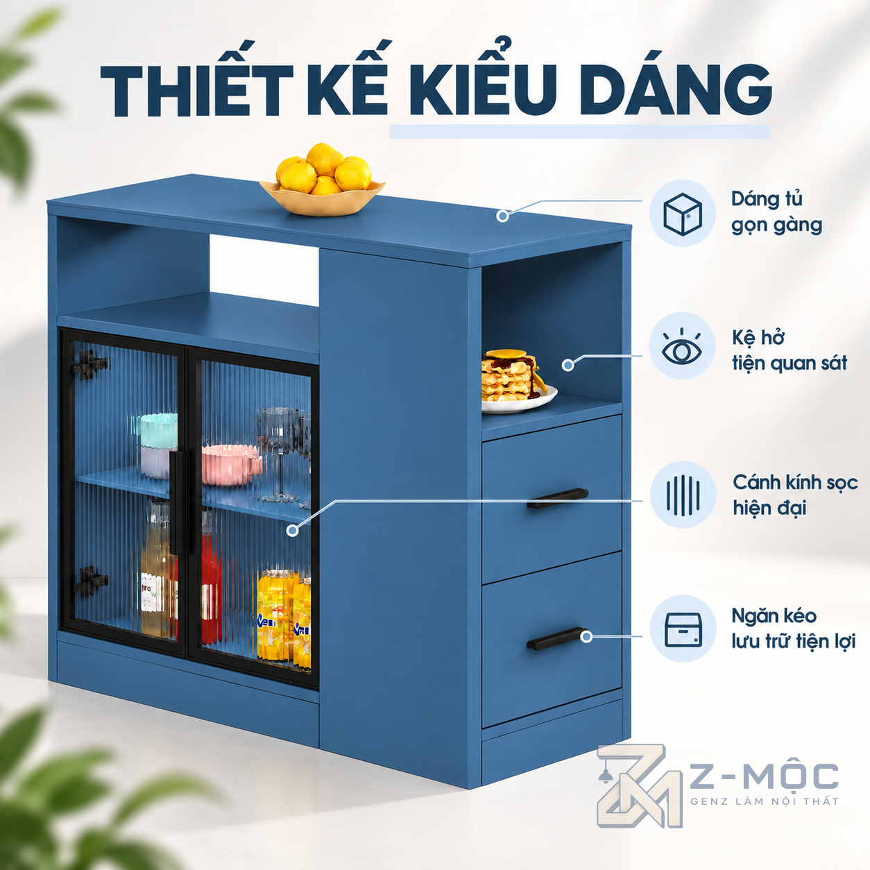 Thiết kế nhỏ gọn, hiện đại và dễ bố trí