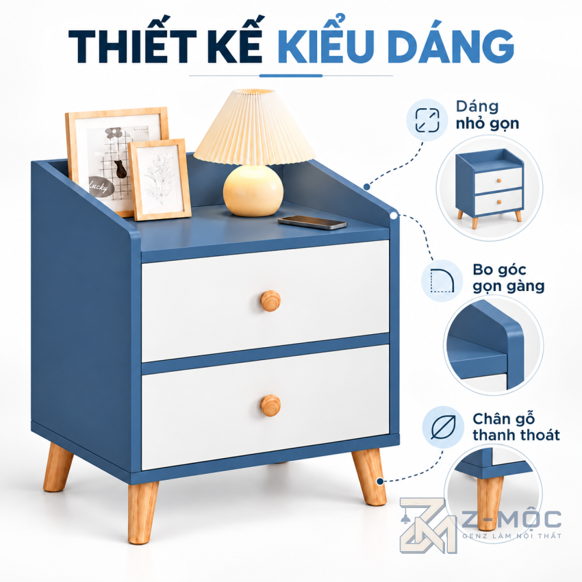 Thiết Kế Xanh Trắng Hiện Đại, Mang Nét Bắc Âu