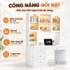 Tích hợp tủ sách và ngăn kéo lưu trữ tiện lợi
