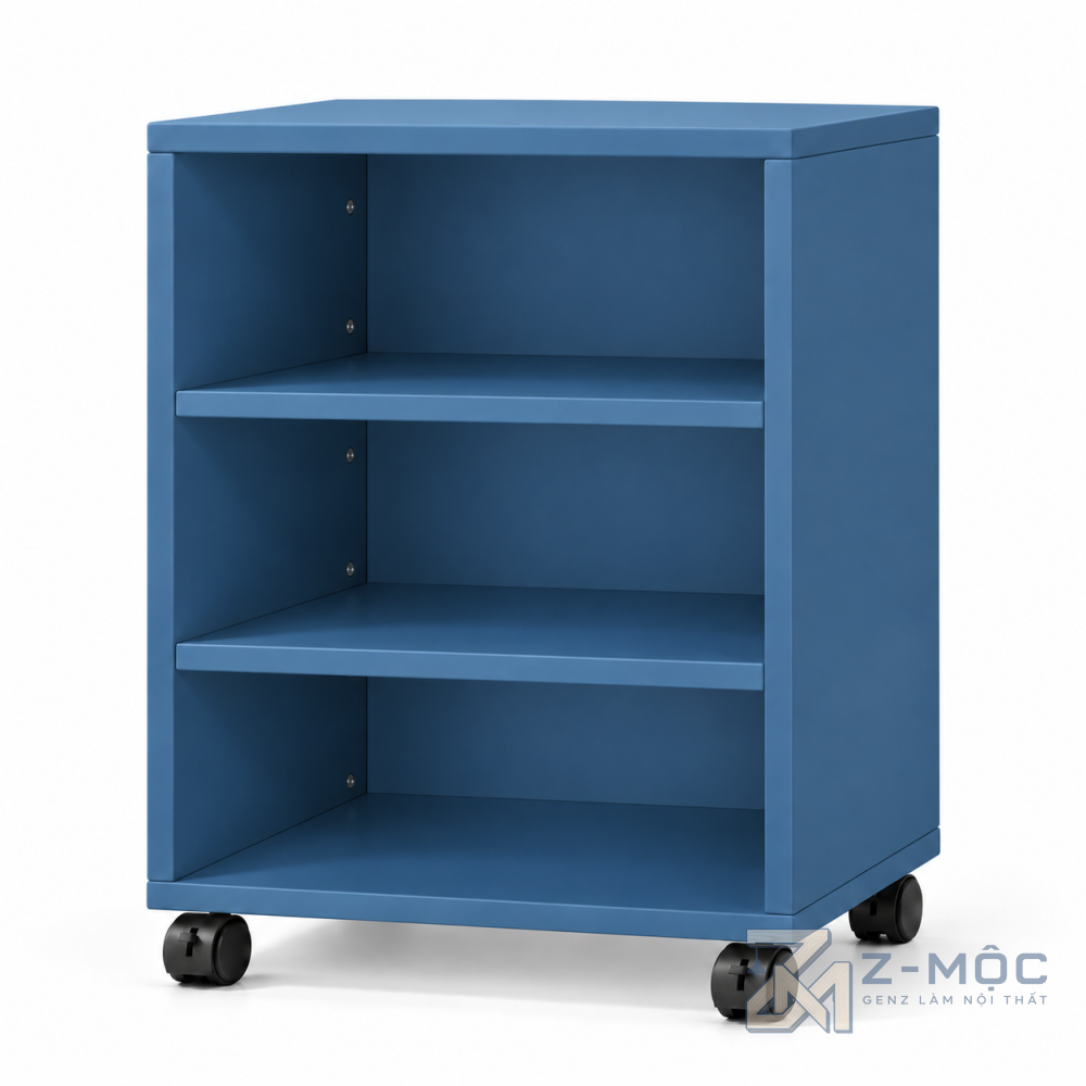 Tủ Đầu Giường Bằng Gỗ Rộng Rãi Có Bánh Xe ZM-13008 - ảnh chi tiết 7