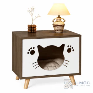 Tủ Đầu Giường Kết Hợp Nhà Cho Mèo Đáng Yêu ZM-13007 - ảnh chi tiết 1