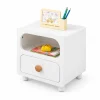 Tủ Đầu Giường Màu Trắng Trẻ Trung Hiện Đại ZM-13005 - 430x350x470 - ZM-13005.1