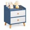 Tủ Đầu Giường Xanh Dương 2 Ngăn Kéo ZM-13005 - 400x350x450mm - ZM-13005.1
