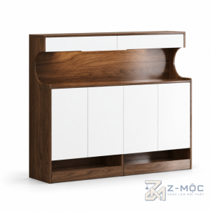 Tủ Giày 4 Cánh Có Khoang Trang Trí ZM-95016 - ảnh chi tiết 1