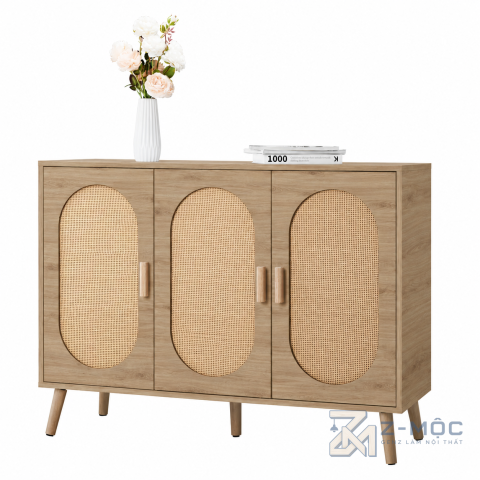 Tủ Giày Gỗ Công Nghiệp Cánh Mây Đan ZM-95011 - ảnh chi tiết 1