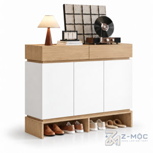 Tủ Giày Gỗ Công Nghiệp Thiết Kế Độc Đáo ZM-95017 - ảnh chi tiết 2