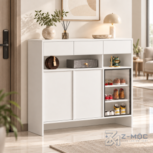 Tủ Giày Gỗ MDF Kiểu Dáng Đơn Giản Hiện Đại ZM-95019 - ảnh chi tiết 8