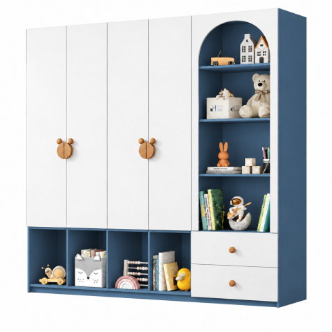 Tủ Quần Áo Gỗ Có Nhiều Khoang Để Đồ ZM-10060 - 2400x600x2400mm - ZM-10060.4