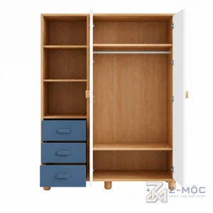 Tủ Quần Áo Trẻ Em Gỗ MDF Hiện Đại 2 Cánh ZM-10064 - ảnh chi tiết 6