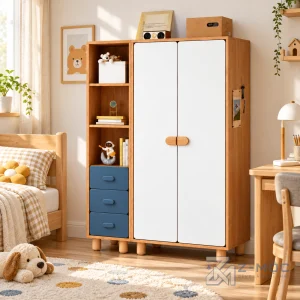 Tủ Quần Áo Trẻ Em Gỗ MDF Hiện Đại 2 Cánh ZM-10064 - ảnh chi tiết 7