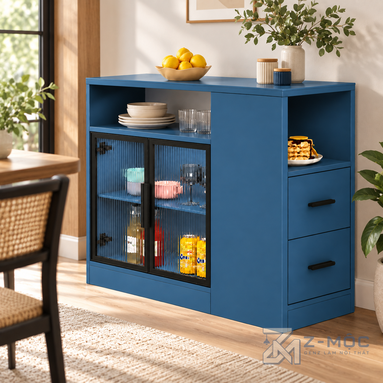 Tủ Trang Trí Cánh Kính Nhỏ Gọn Hiện Đại ZM-94029 - ảnh chi tiết 7