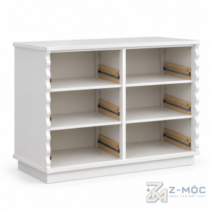Tủ Trang Trí Mây Đan Kết Hợp Đường Lượn Sóng ZM-94033 - ảnh chi tiết 6